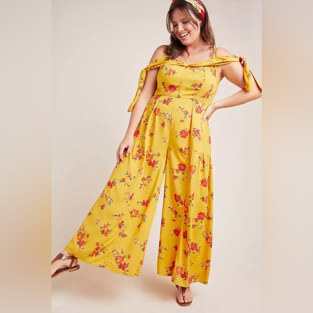Floral Yellow Jumpsuit